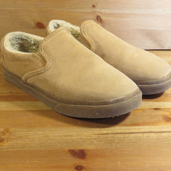 MINNETONKA Sherpa Lined Alden moccasin slipper men's sz10 - Picture 1 of 6